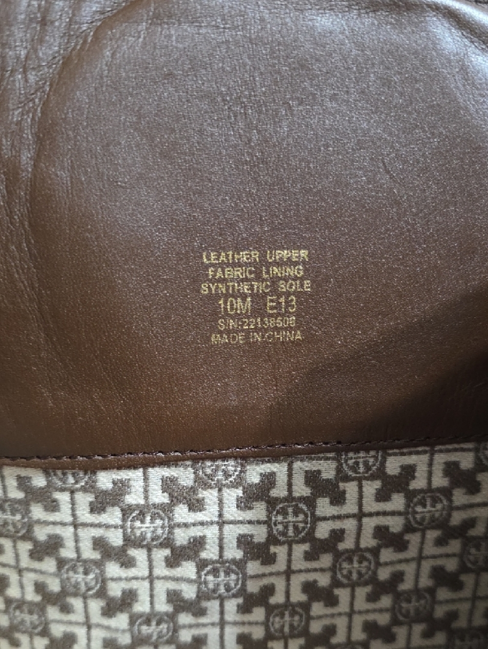 Tory Burch Brown Leather Tall Logo-Embellished Riding Boots - Picture 7 of 7